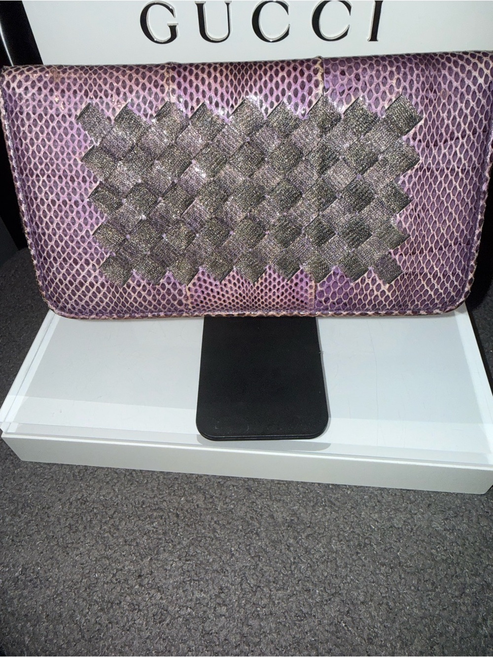 Bottega Veneta snakeskin Continental Wallet